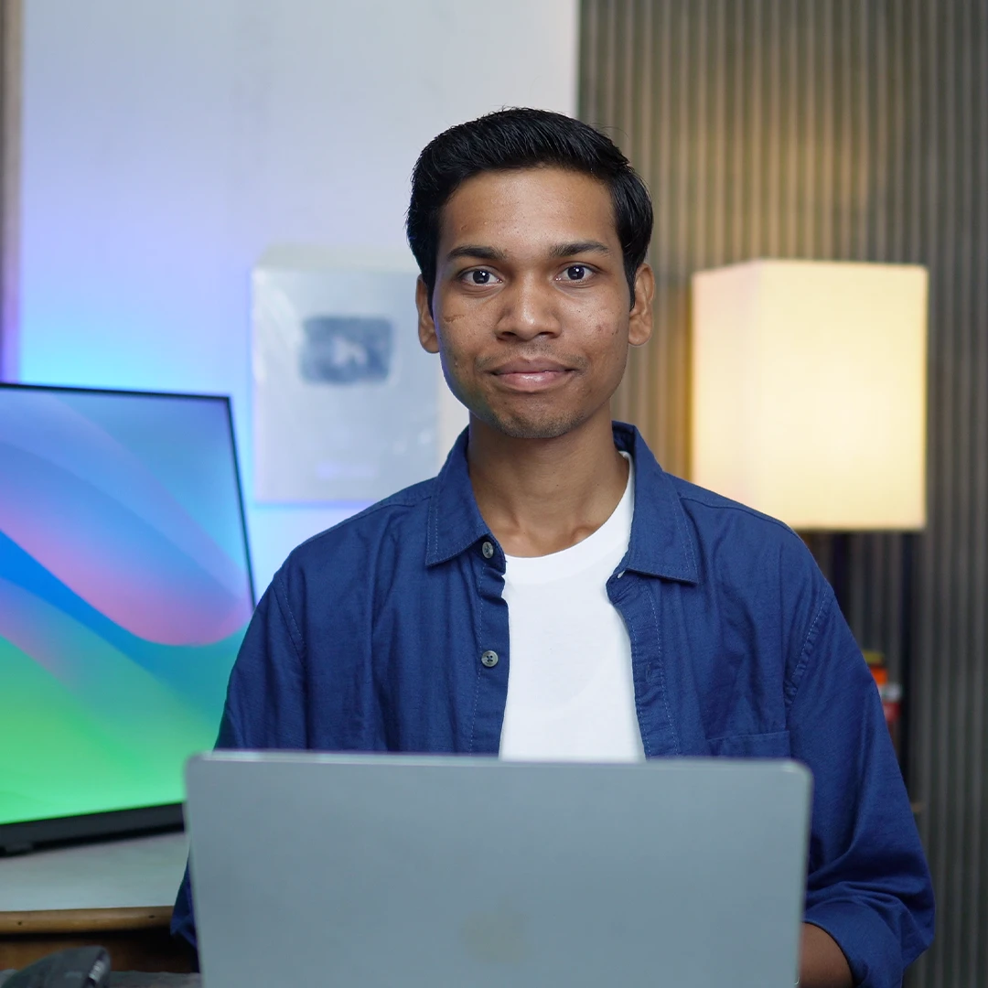 MN Hemant at his desk
